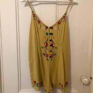 Urban Outfitters Yellow Romper